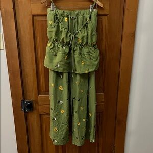 Floral Green Women's 2 piece set